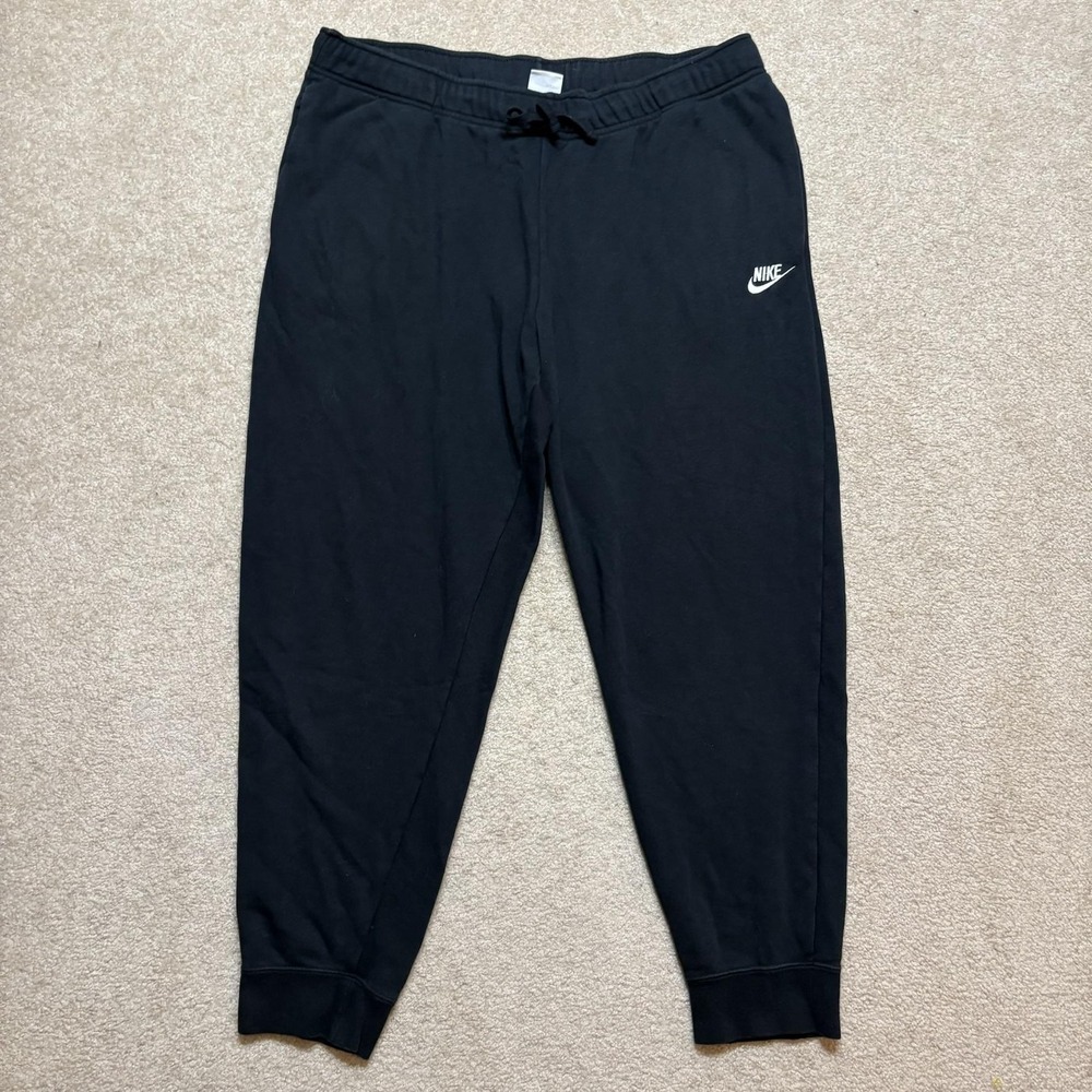 Nike Sweatpants Mens XL Black Fleece Jogger Pants Pockets Lounge Athletic
